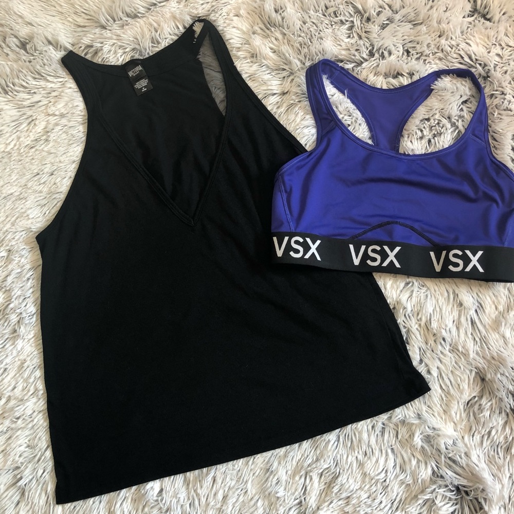 VSX sports bra and tank